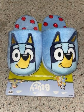 Bluey Kids Blue Slide Slippers - Blue